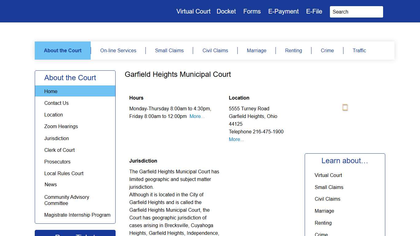 Garfield Heights Municipal Court |