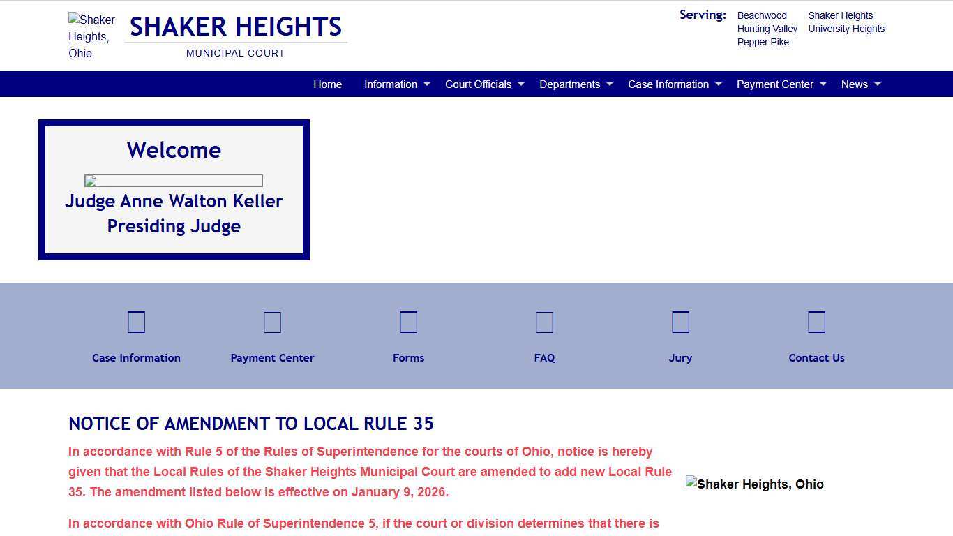 Shaker Heights Municipal Court